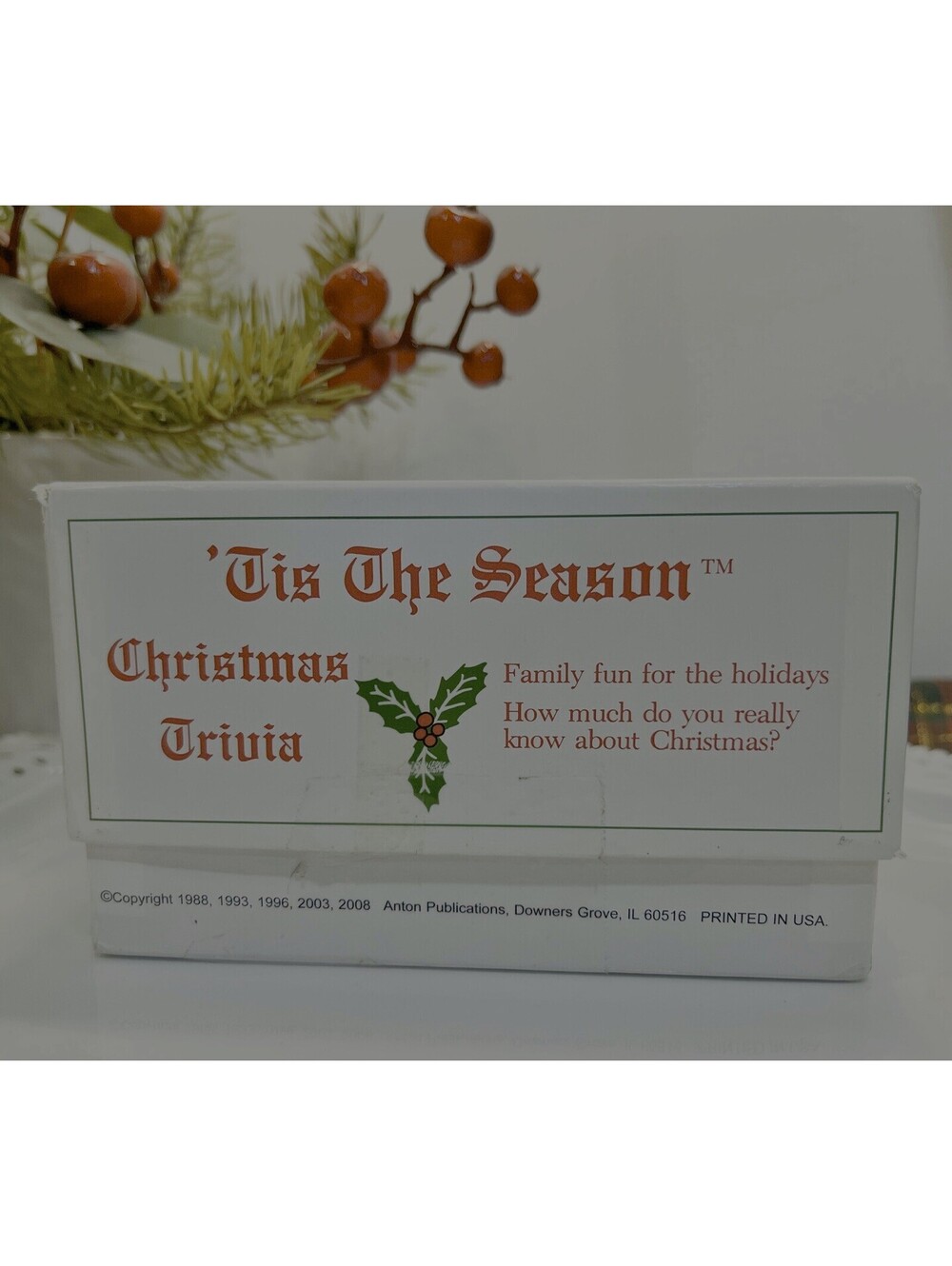 Vintage ‘Tis The Season Christmas Trivia Card Game Fun For The Whole Family - Picture 1 of 5